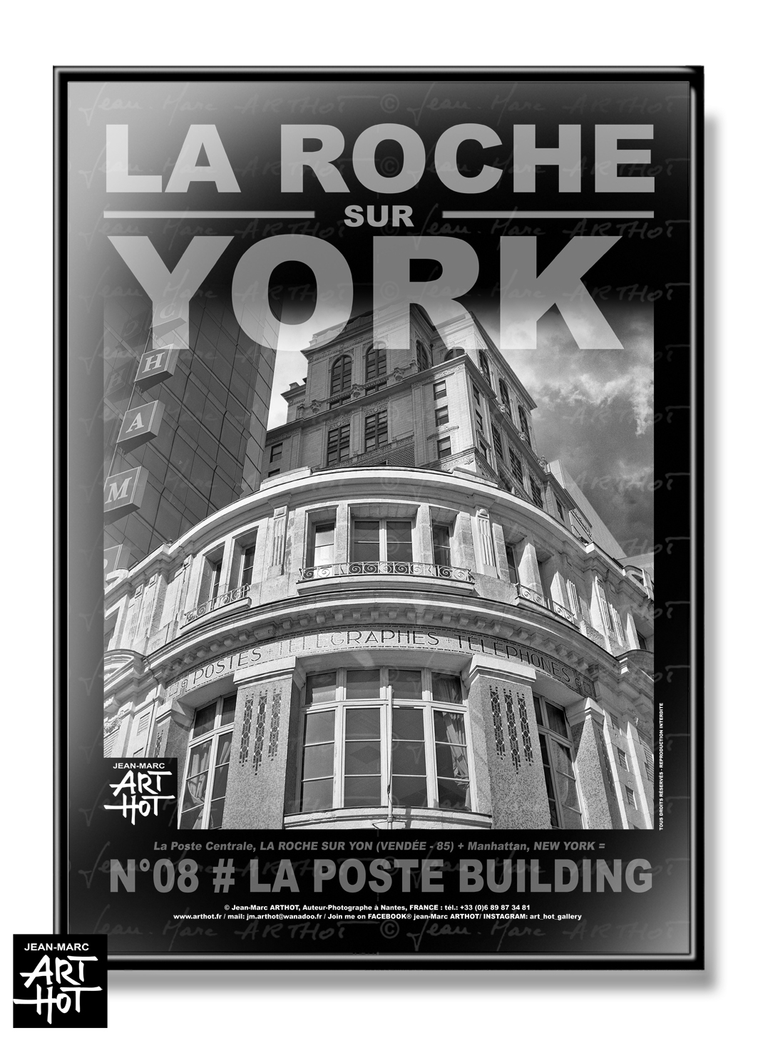 arthot-photo-art-b&w-new-york-vendee-la-roche-sur-yon-008-mairie-la-poste-buildings-AFFICHE